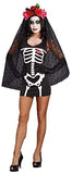 Dreamgirl Women's Dia de los Muertos Sugar Skull Costume Headpiece