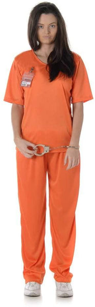 Karnival Costumes Orange Prisoner Womens Costume XLarge XL