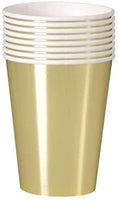 12oz Foil Gold Paper Cups, 8ct