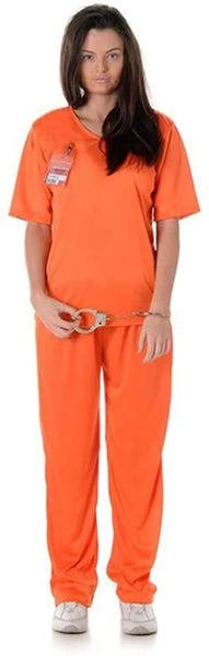 Correctional Facility Prisoner Jumpsuit Women's Costume