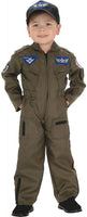 Rubie's Costume Co Kid Air Force Fighter Pilot Top Gun Halloween Costume M Boys Green Medium (5-7 years)