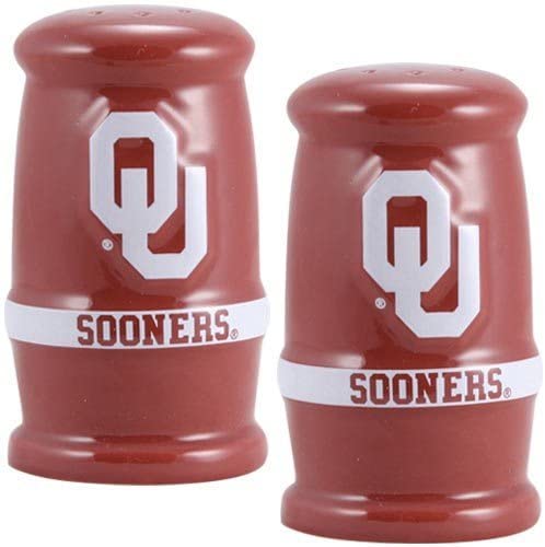 Football Fanatics Oklahoma Sooners Team Logo Salt & Pepper Shakers
