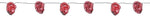 Sunstar Red Burnt Ear Garland Halloween Decoration