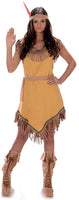 Indian Princess Costume Set - Halloween Womens Native American Maiden Large