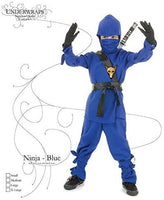 Underwraps Costumes Children's Blue Ninja Costume, X-Large 14-16 Childrens Costume