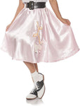 Underwraps Women's 50s Pink Satin Poodle Skirt Costume