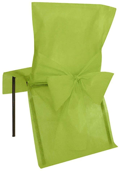 Chair Cover with Bow Sash - 10 pc Pack Green