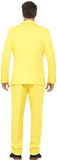Smiffy's Men's Yellow Suit with Jacket Trousers and Tie