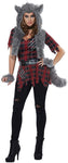 California Costumes Women's She-Wolf - Adult Costume, Red/Gray