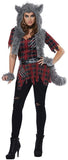 California Costumes Women's She-Wolf - Adult Costume, Red/Gray