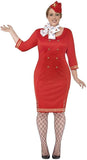 Smiffys Women's Plus Size Air Hostess Costume
