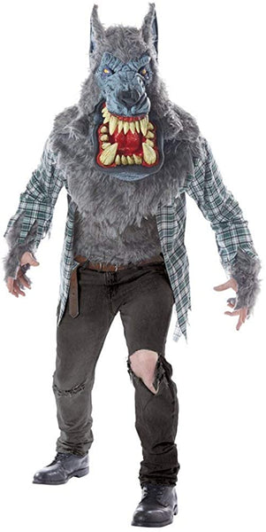 California Costumes Men's Monster Wolf - Adult Costume Adult Costume, Gray/Green, Large/Extra Large