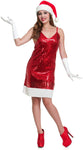 Charades Sequin Santa Hottie Costume Large