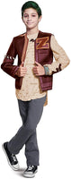 Z-O-M-B-I-E-S Deluxe Zed Zombie Costume for Kids (Red/Brown, X-Large (14-16))