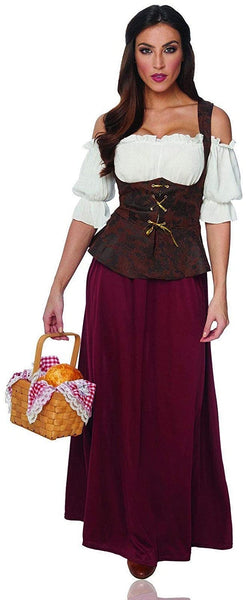 Franco Peasant Lady Women's Medieval Halloween Costume Medium