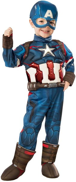 Captain America Child Costume - Toddler Large