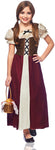 Costume Culture Peasant Girl Child Costume, Burgundy, Small
