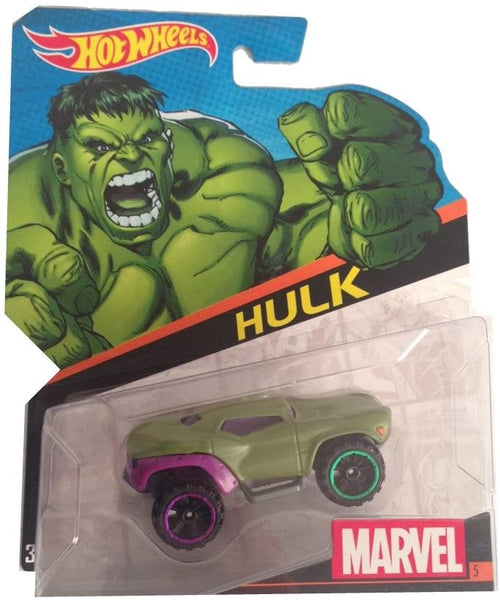 Hot Wheels, Marvel Character Car, Hulk (Green) Die-Cast Vehicle #5