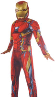 Boys Iron Man Muscle Costume and Mask Small 4-6 Red