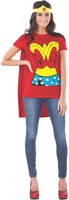 Rubie's Costume DC Comics Wonder Woman T-Shirt With Cape And Headband  Red