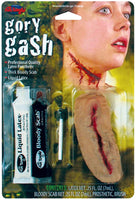Fun World Scary Gross Zombie Neck Wound Halloween Costume Makeup Kit