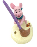Pooh & Friends Disney Piglet with Broom - Happy Windsday Porcelain Figurine