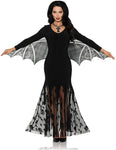 UNDERWRAPS Women's Bat Wing Dress - Vampiress Black