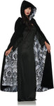 Underwraps Deluxe Velvet and Satin Flocked Cape