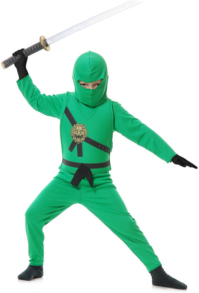 Charades Child's Ninja Avenger Costume, Jade Green
