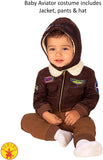 Rubie's Baby Aviator Costume, As Shown, Toddler
