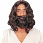 Biblical Wig and Beard in Brown