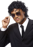 Costume Culture Men's Wet Look Wig, Black, One Size
