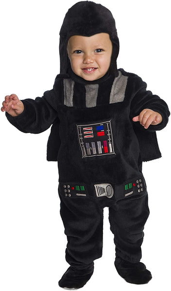 Rubie's Kid's Star Wars Classic Darth Vader Deluxe Plush Costume Romper Baby Costume, Color As Shown, Infant