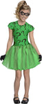 DC Super Villain Collection Riddler Girl's Costume with Tutu Dress, Medium