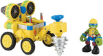 Teenage Mutant Ninja Turtles Pre-Cool Half Shell Heroes Space Construction Drill/Leonardo Vehicle & Figure