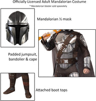Rubie's Men's Star Wars The Mandalorian Costume and Mask
