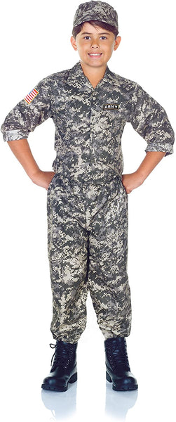 UNDERWRAPS Children's Army Camo Set Costume - Camouflage, Large (10-12)