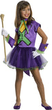 DC Super Villain Collection Joker Girl's Costume with Tutu Dress