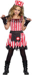 SugarSugar Girls Candy Striper Costume, One Color, Medium, One Color, Medium