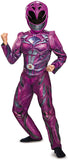 Disguise Ranger Movie Deluxe Costume, Pink, Medium (7-8)