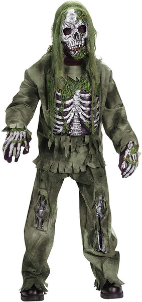 Kids Skeleton Zombie Costume Large (12-14)