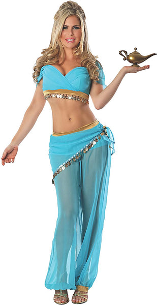 Delicious Arabian Nights Sexy Costume, Blue