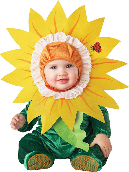 InCharacter Infant Baby Girls Sunflower Flower Halloween Costume