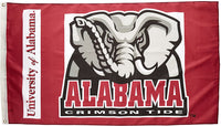 NCAA Alabama Crimson Tide Elephant Logo 3-by-5 Foot Flag with Grommets